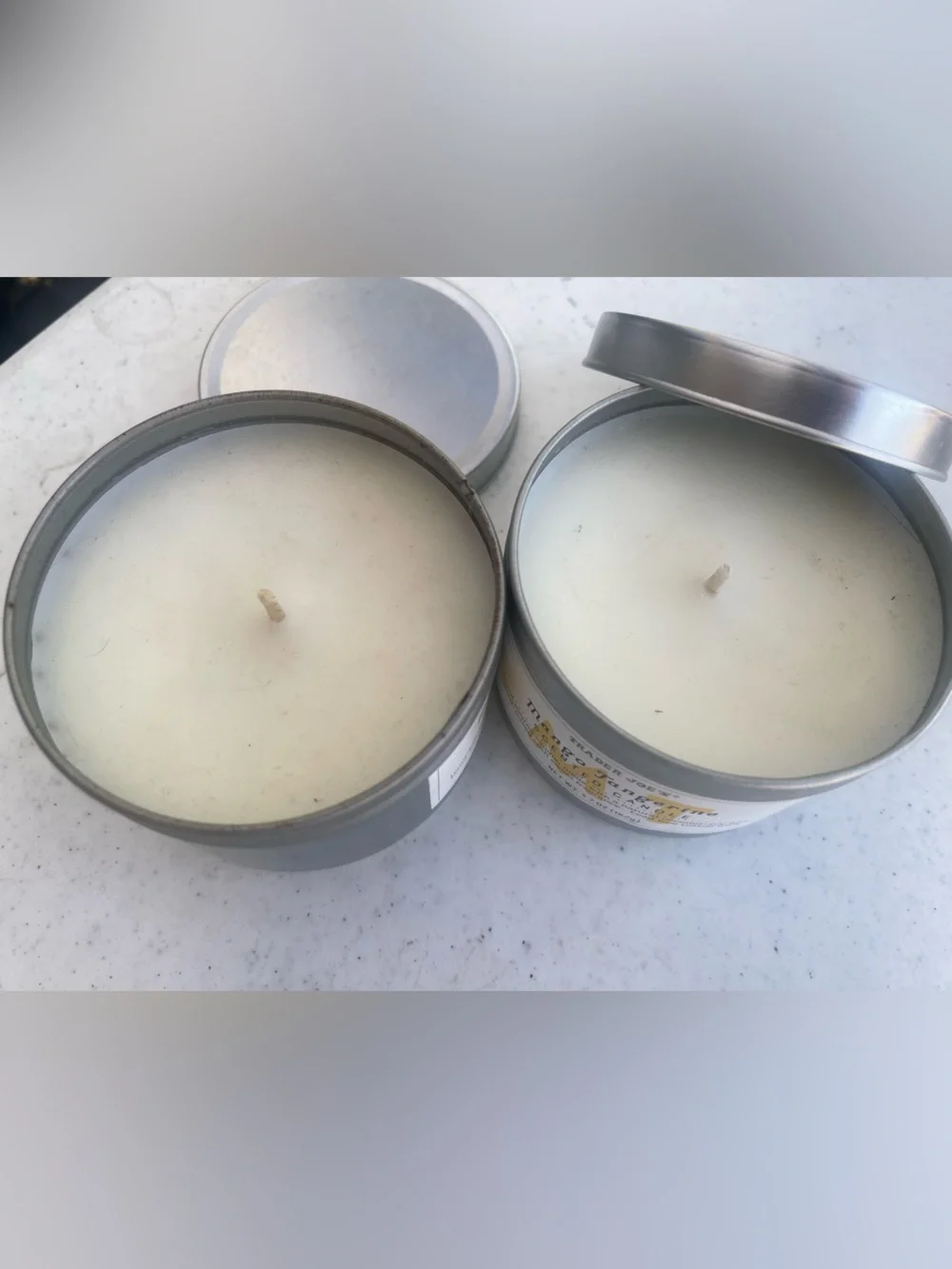 Mango Tangerine Scented Candle - Silver Tin (Set of 2) 5.7 ounce